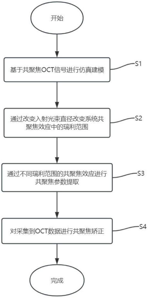 一种光束比拟合法提取共聚焦曲面进行衰减系数成像方法